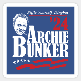 Archie Bunker 2024 For President Magnet